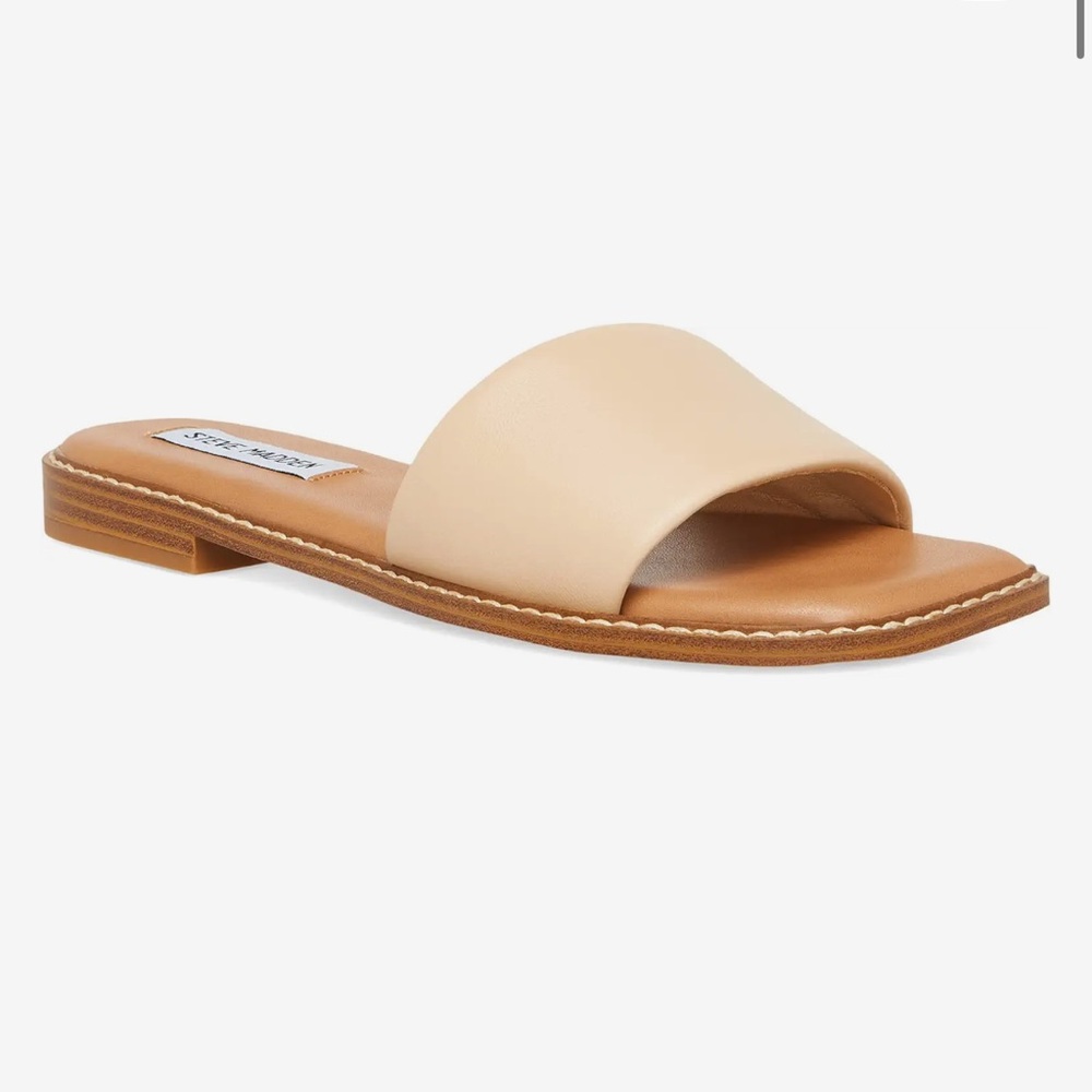 Steve Madden Sandra Tan Leather Sandals